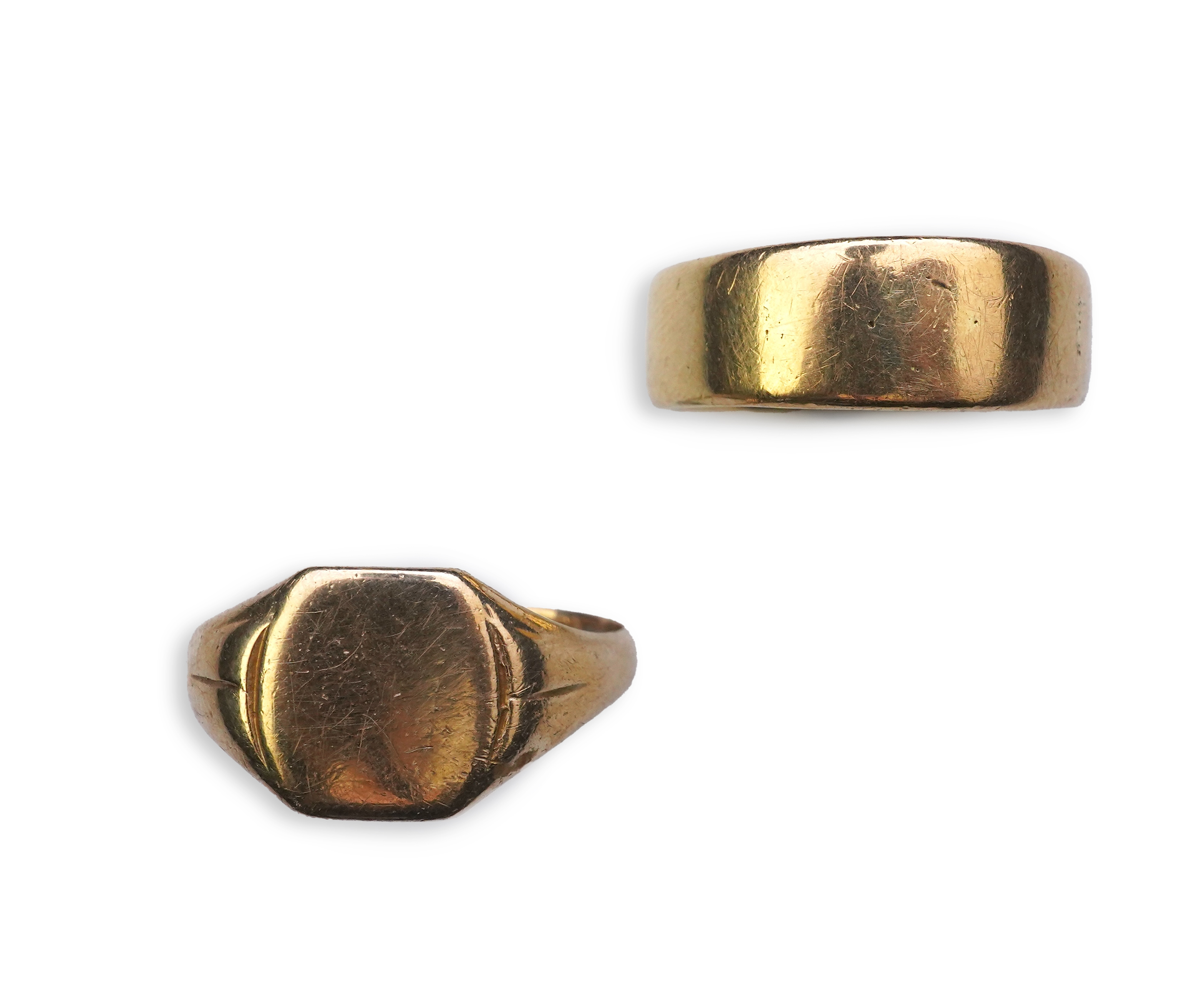 Two gold rings